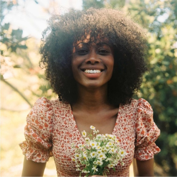 NWOT Christy Dawn The Brooklyn Dress in Mandarin Ditsy Field Size 2X - Picture 4 of 12